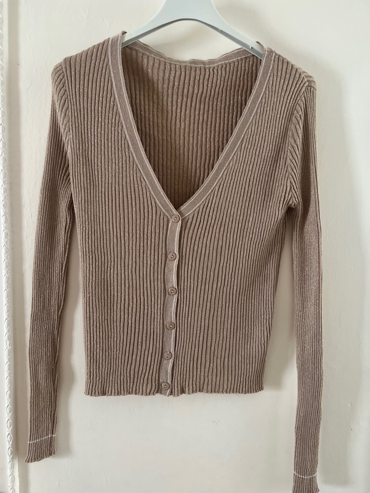 Cardigan nude 