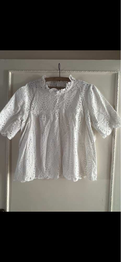 Chemise broderie blanc marque Only