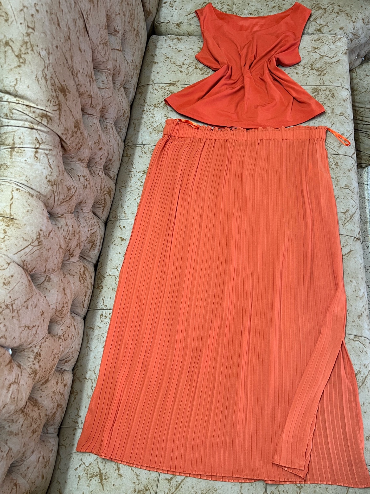 Ensemble d'étè oranger primark