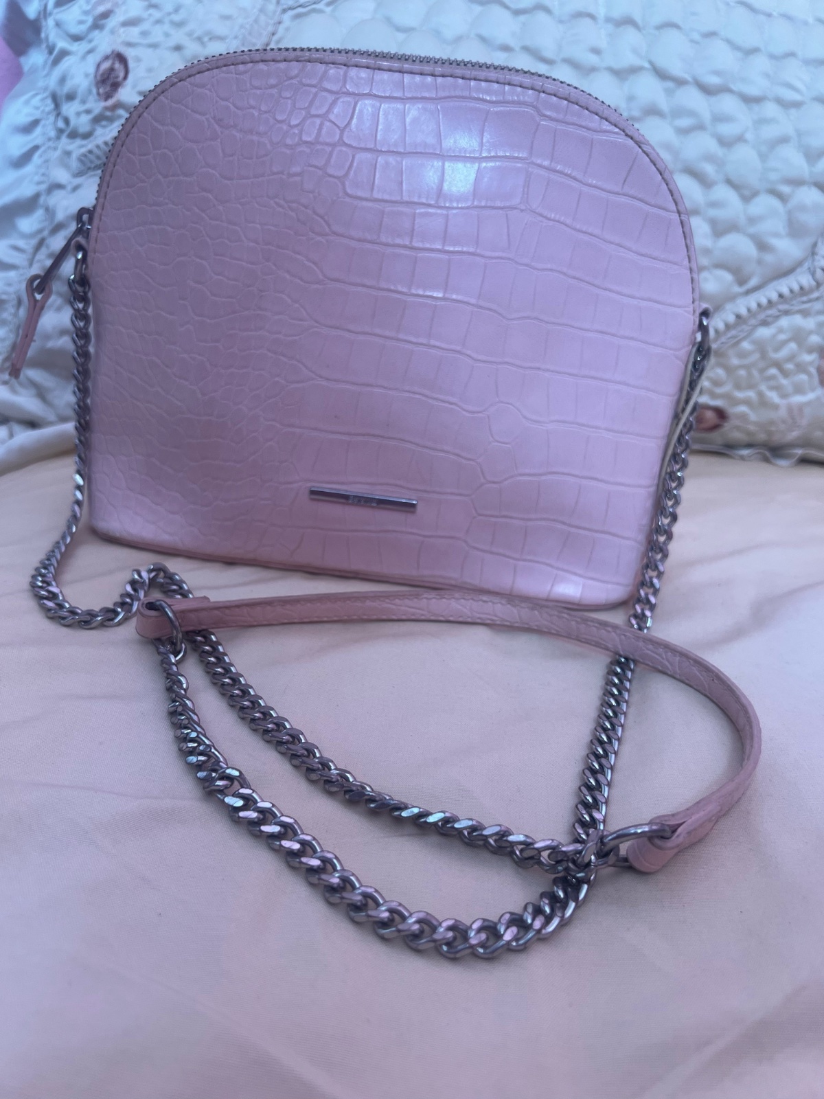 Sac bershka en rose poudré