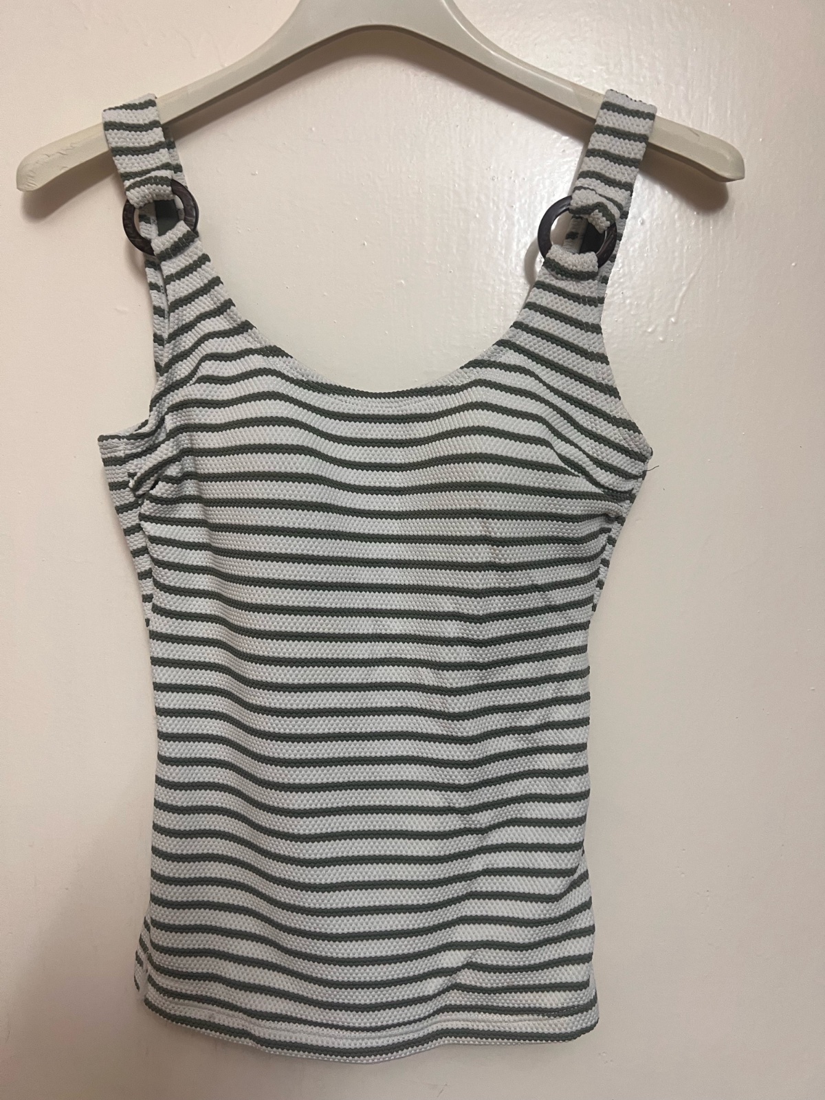 Cropped en vert et blanc M&S 