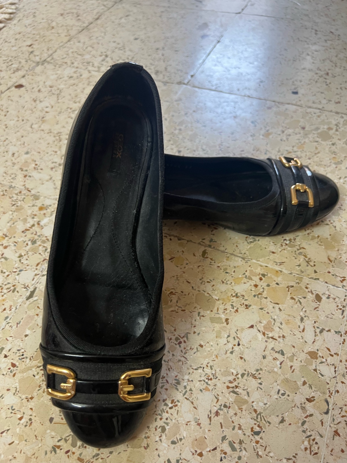 Ballerines  noire et doré Geox