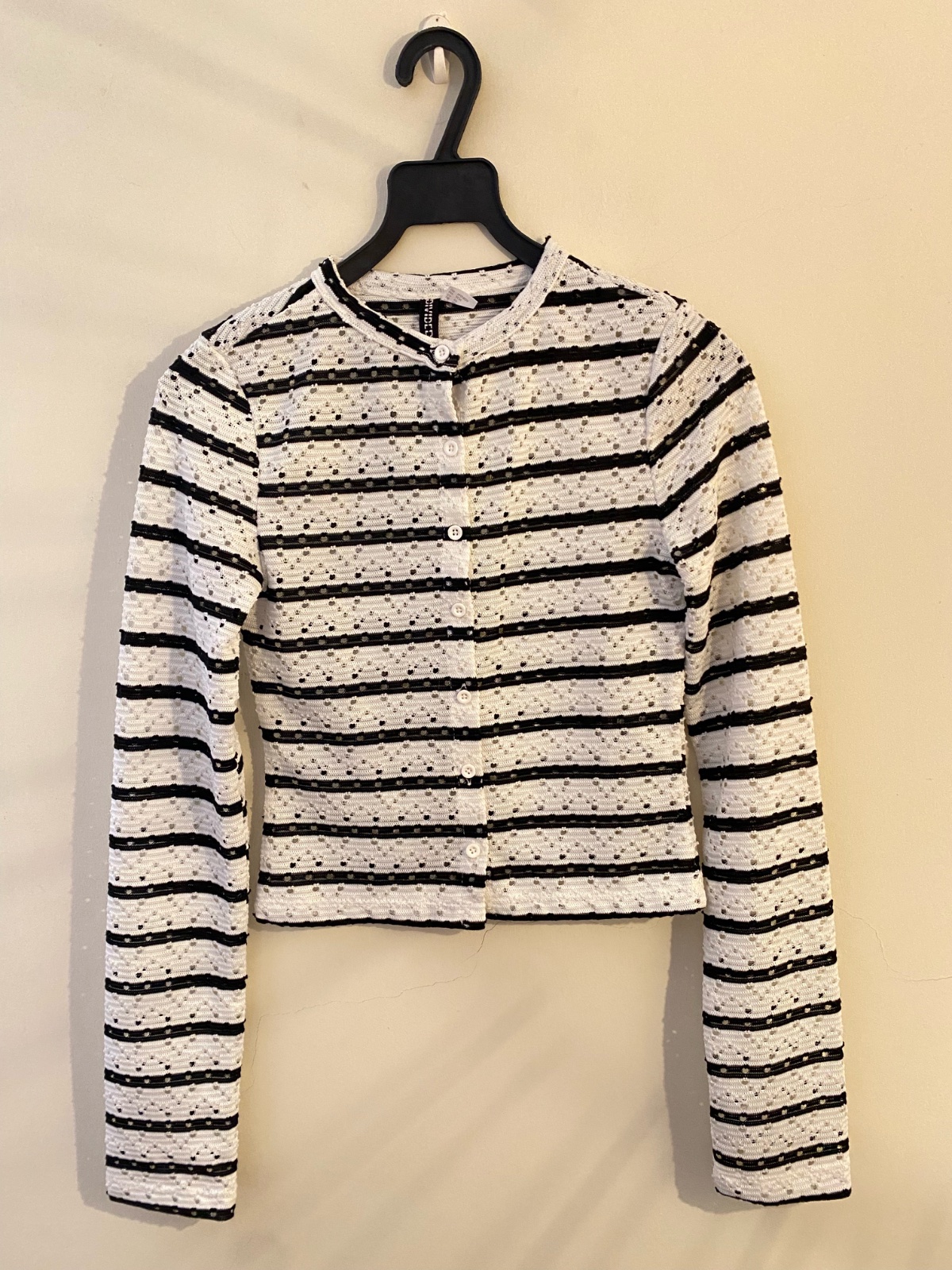 Chemise crochet rayée H&M