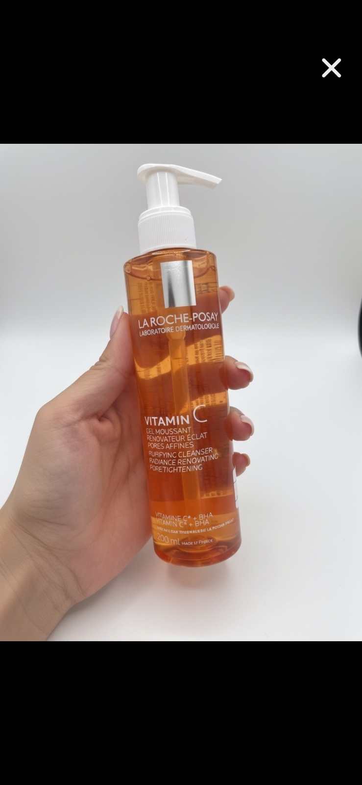 Gel moussant vitamine C