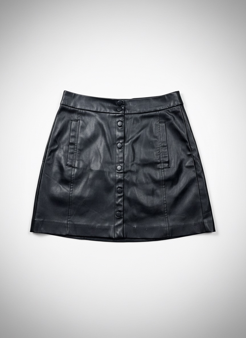Jupe en simili cuir Stradivarius – Taille 36 (S) – Très bon état
