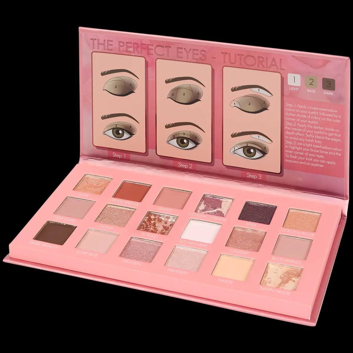 La palette de farads à paupières Fabfactory Nude 18 couleurs 