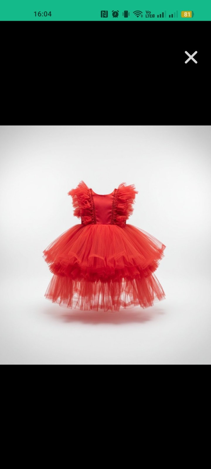 Robe rouge vif 2.3 ans 