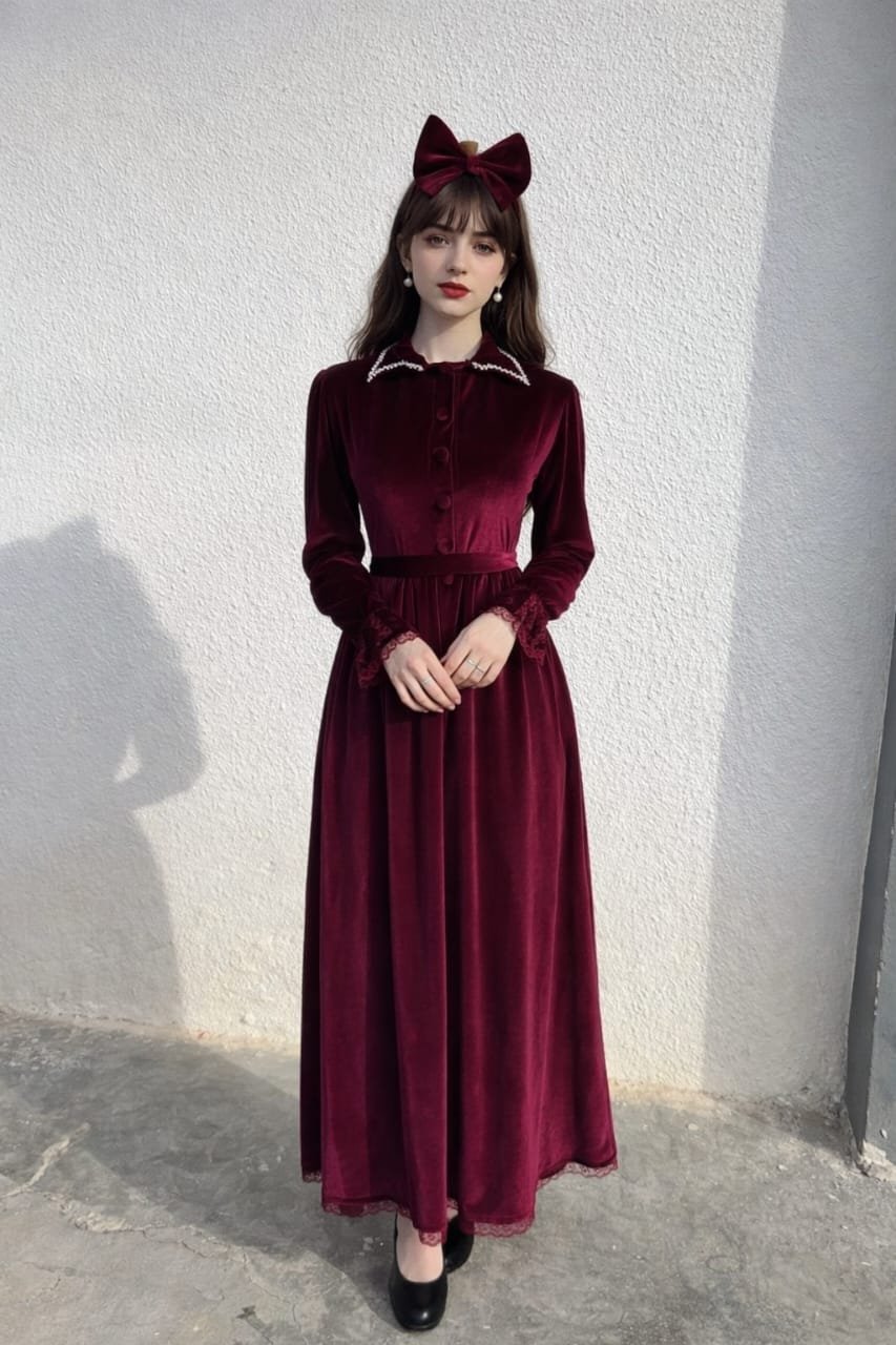 Robe burgandi 