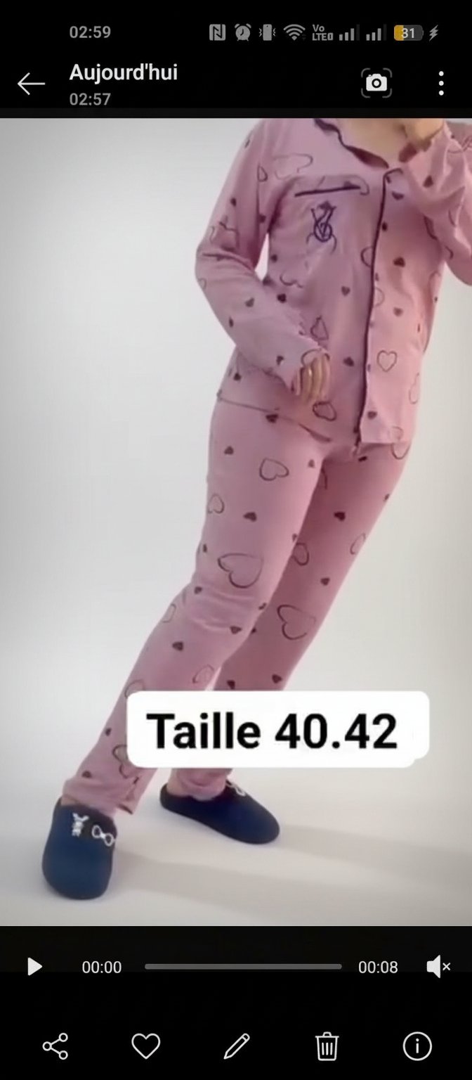 Pyjama femme fam 20%