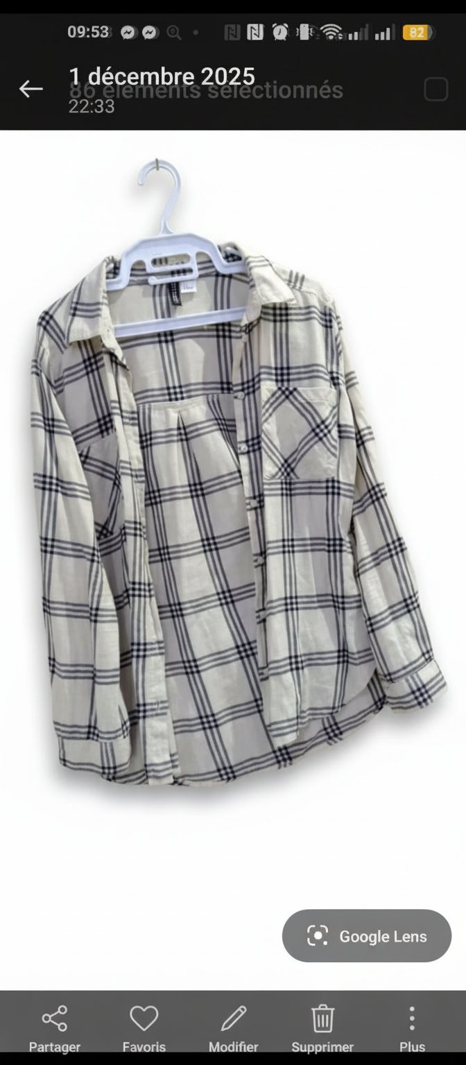 Chemise+ veste gratuite 
