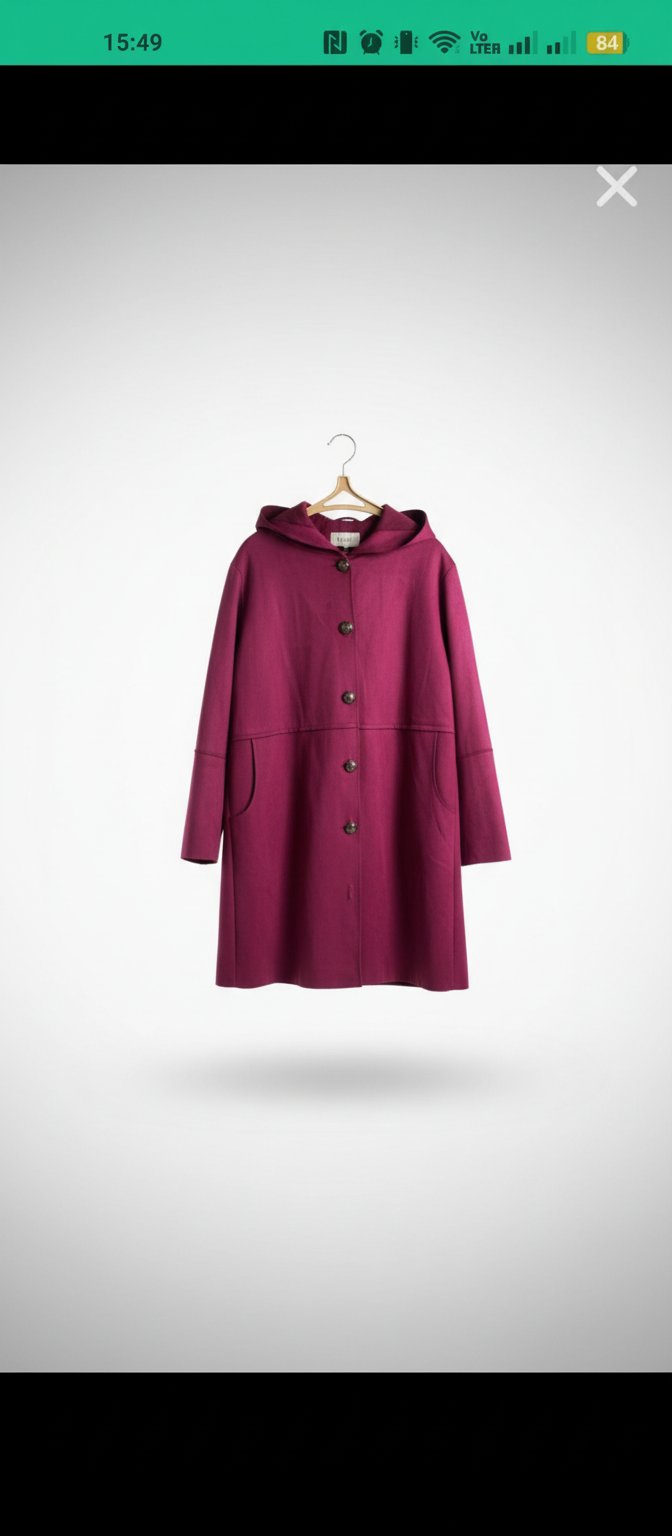 Veste style Manteau avec capuche 