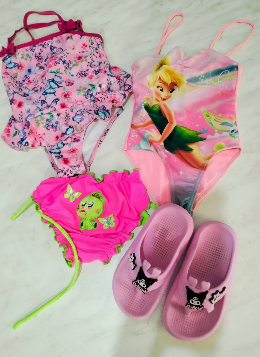 Lot 2maillot fille + mule+ maillot slip