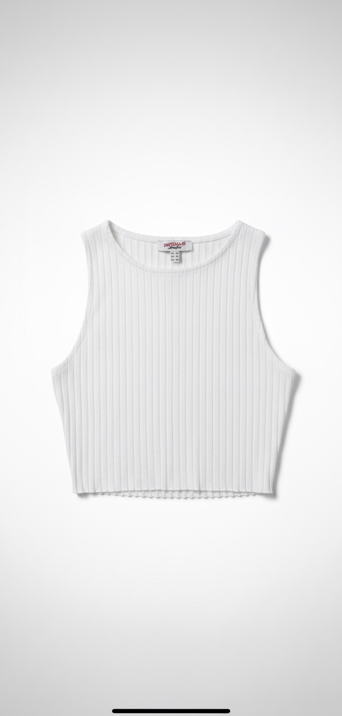 Crop top blanc