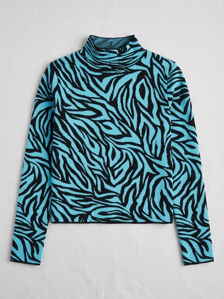 Pull cols demi montants 