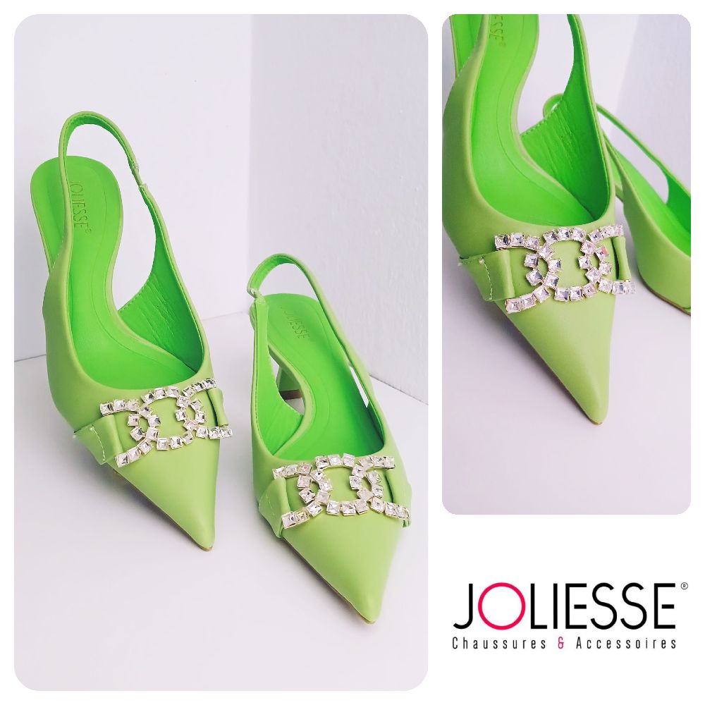 Escarpin demi talon à strass JOLIESSE