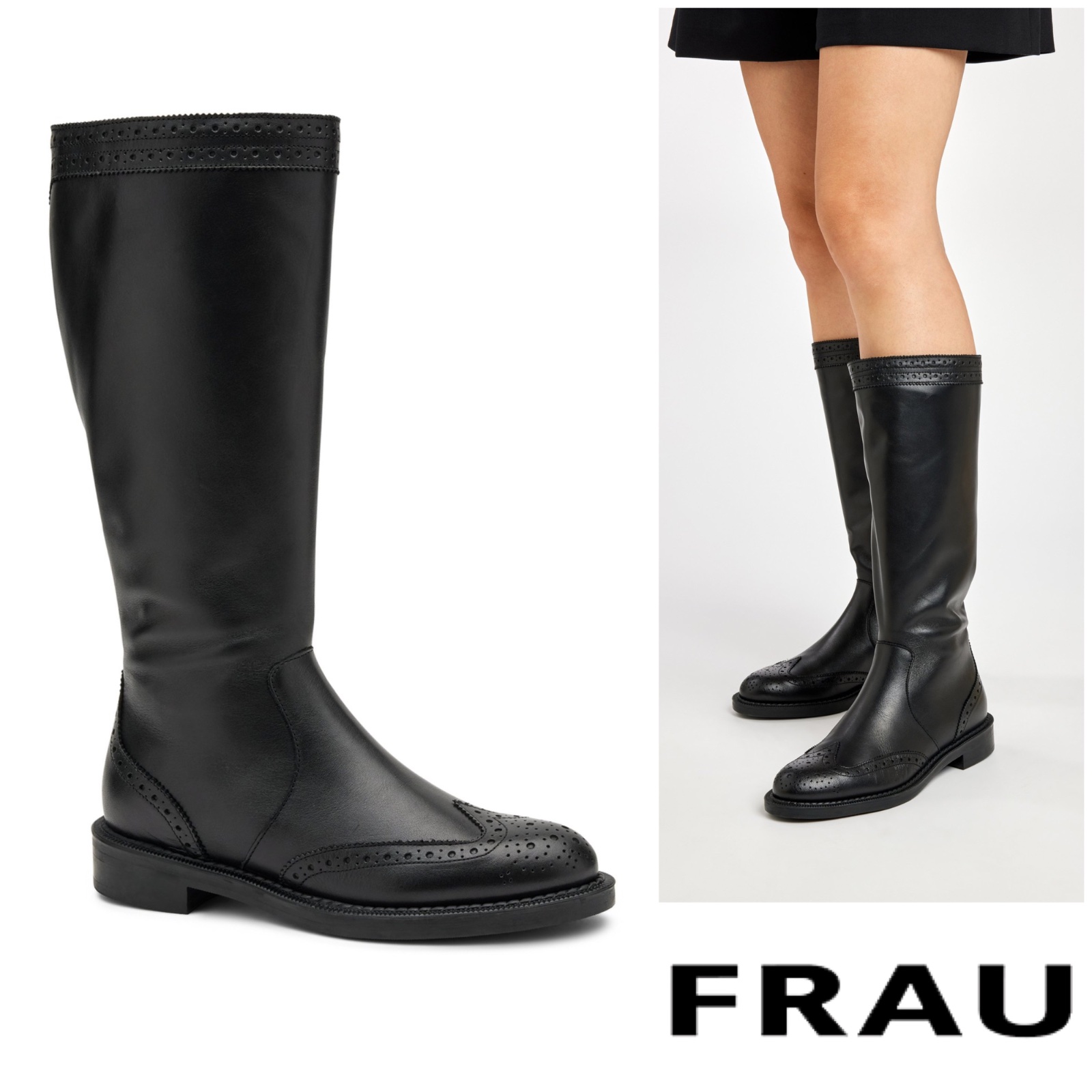 Botte en Cuir FRAU tress beauu