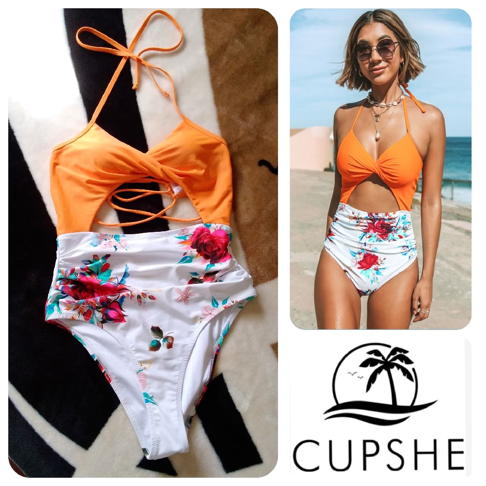 Maillot de bain à licou imprimé - CUPSHE