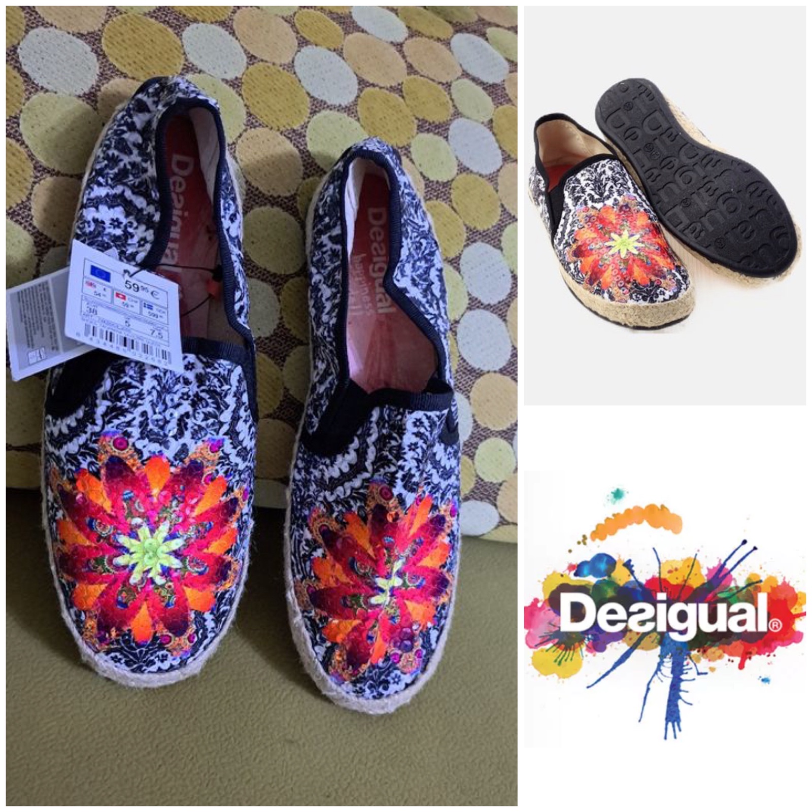 Espadrille DESIGUAL hyper confortable