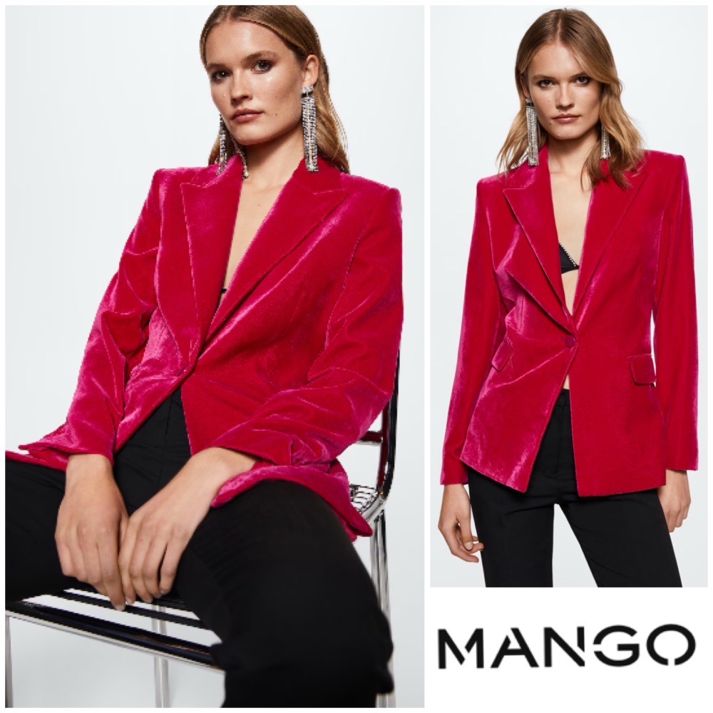 Joli Blazer en velour MANGO
