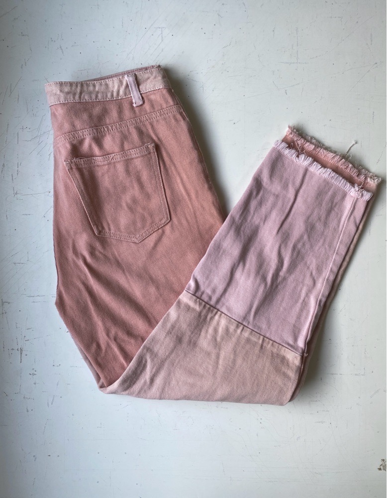 Pantalon jean en rose Shein