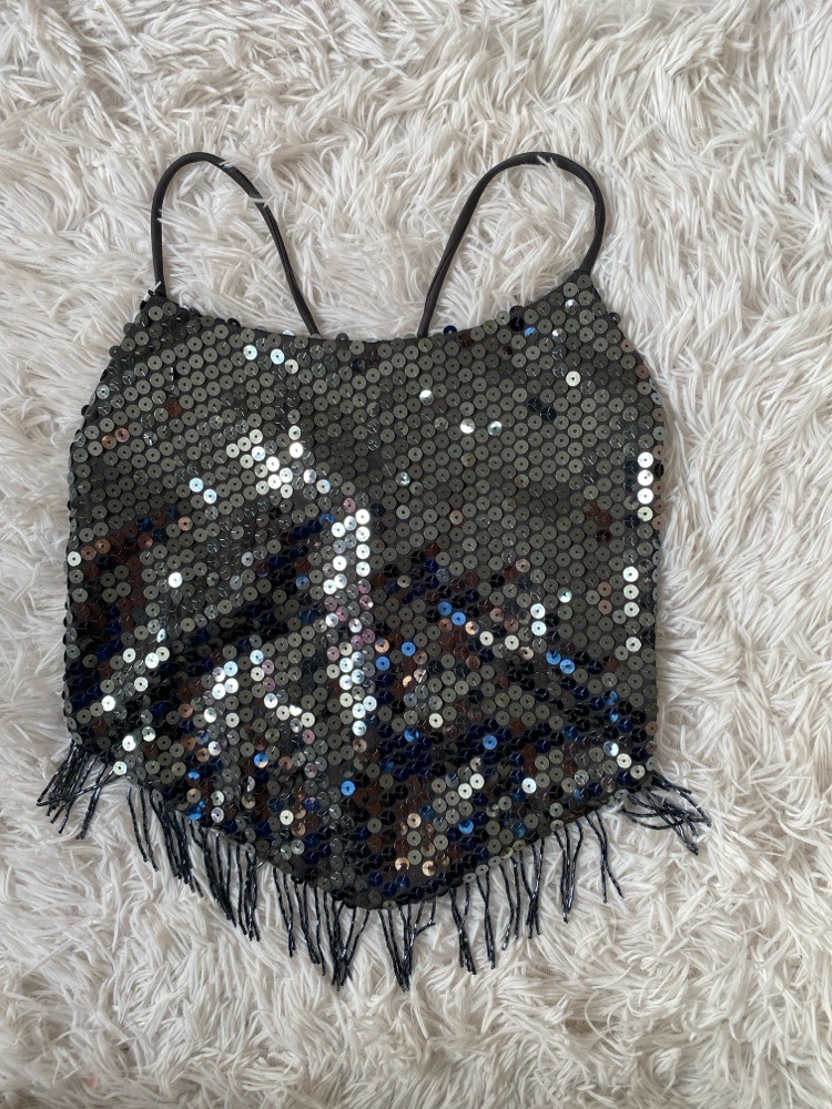 Top de soirée gris