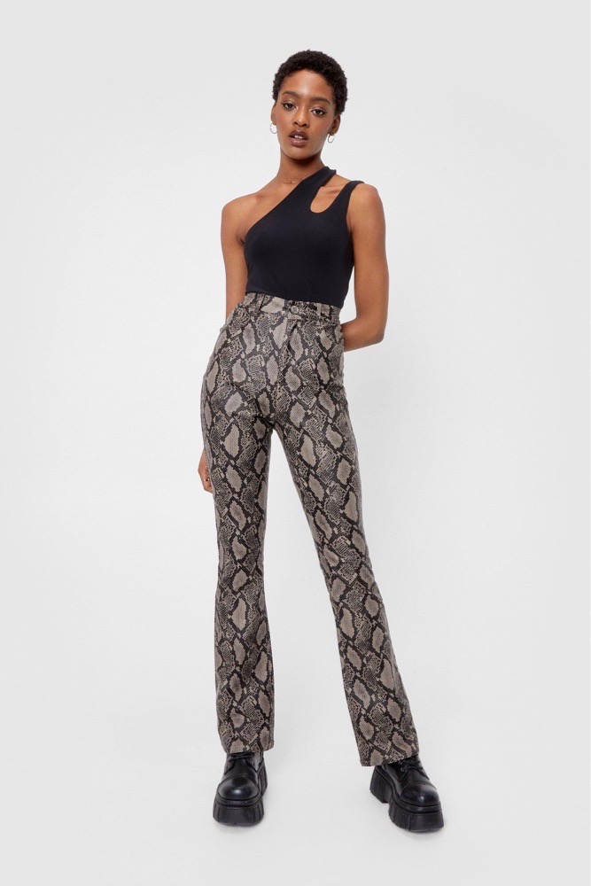 H&M Snakeskin Print Jeans