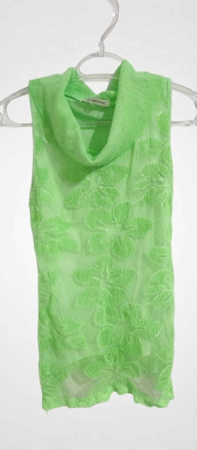 Pull vert fluo