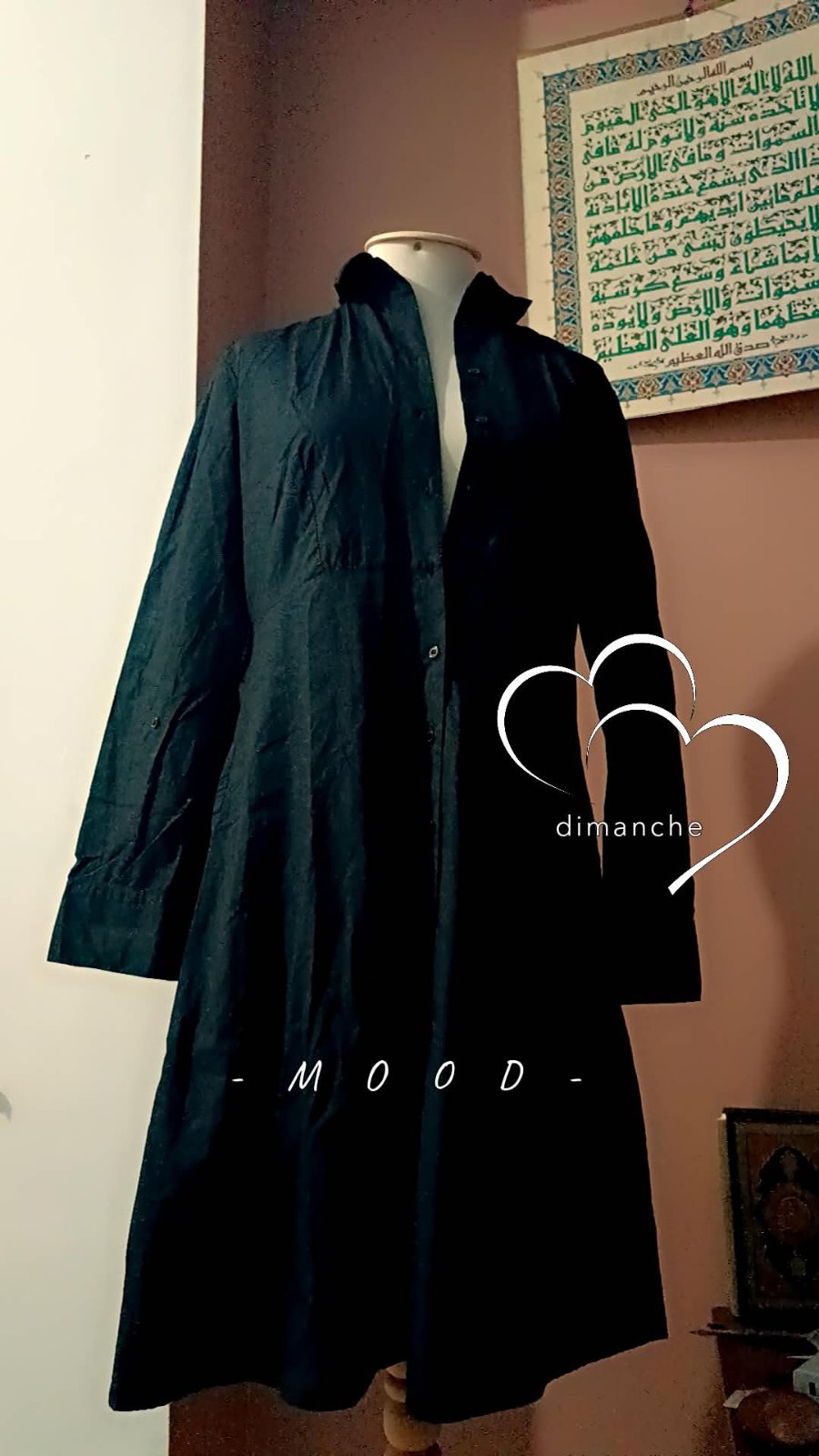Robe chemise noir