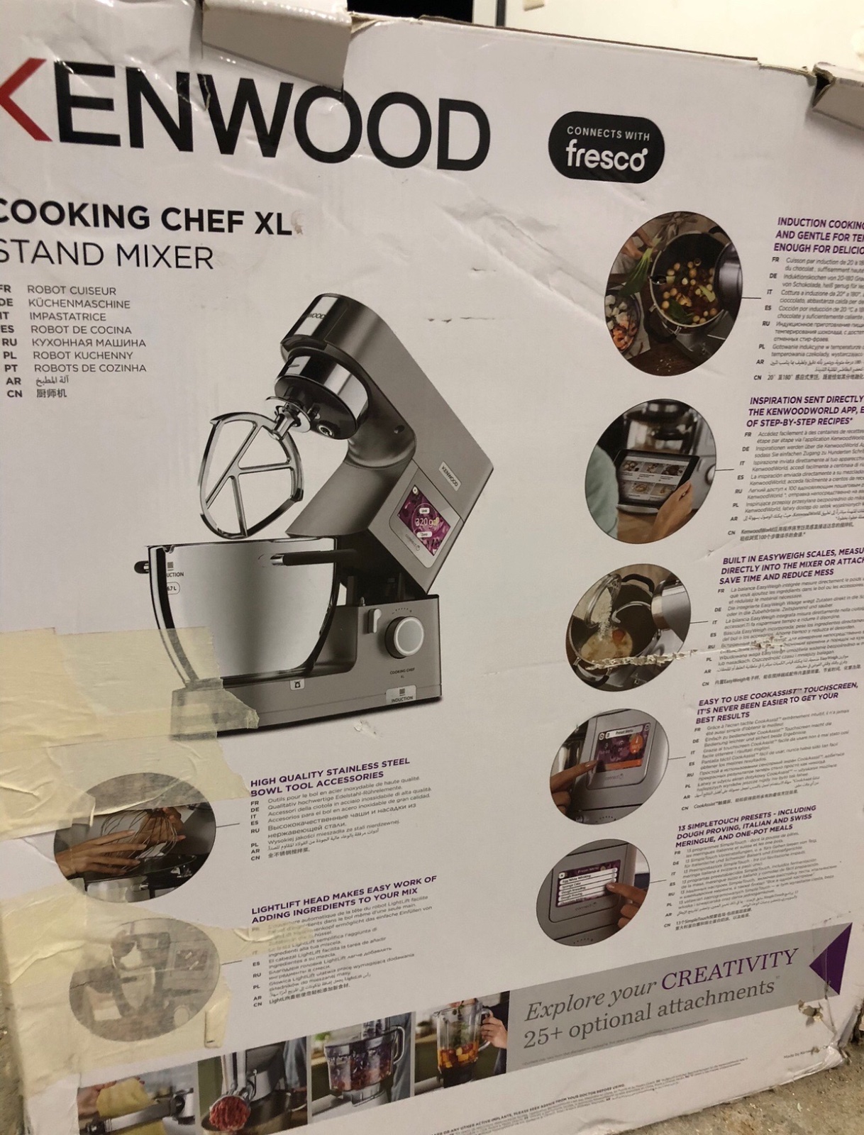 Kenwood Cooking Chef XL KCL95.004SI،robot pâtissier / robot cuiseur multifonction,  cuisson par induc