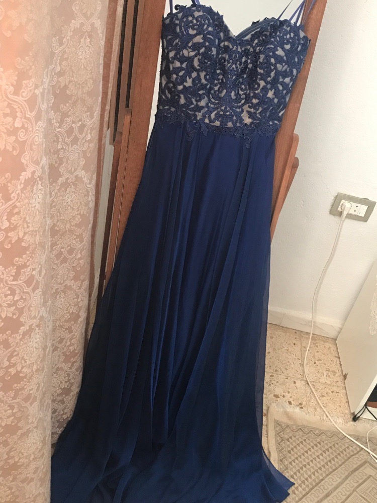 Robe de soirée en bleu
