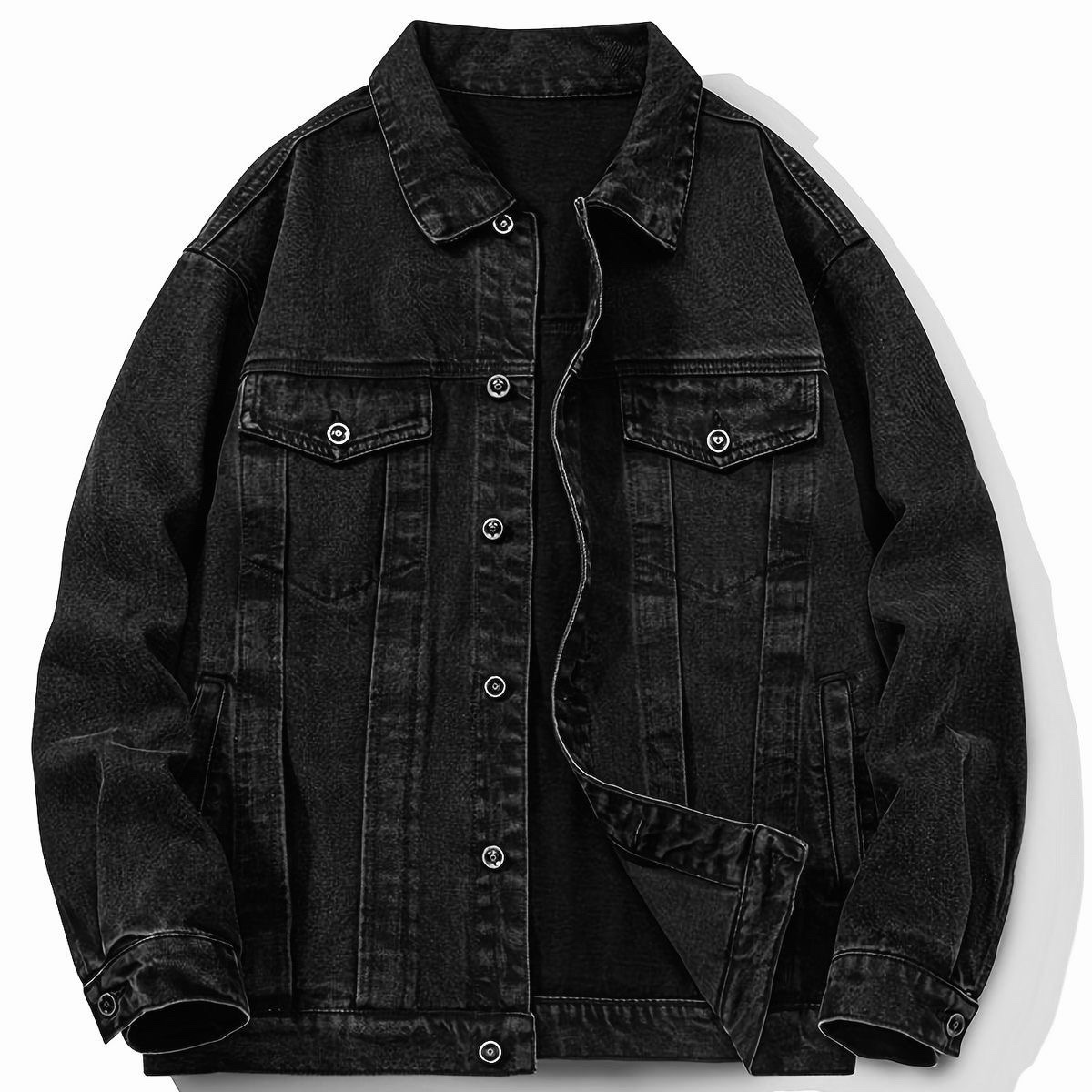 Veste jean grise 