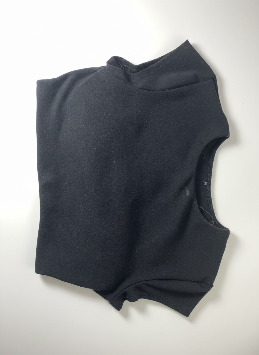 Cropped top noir