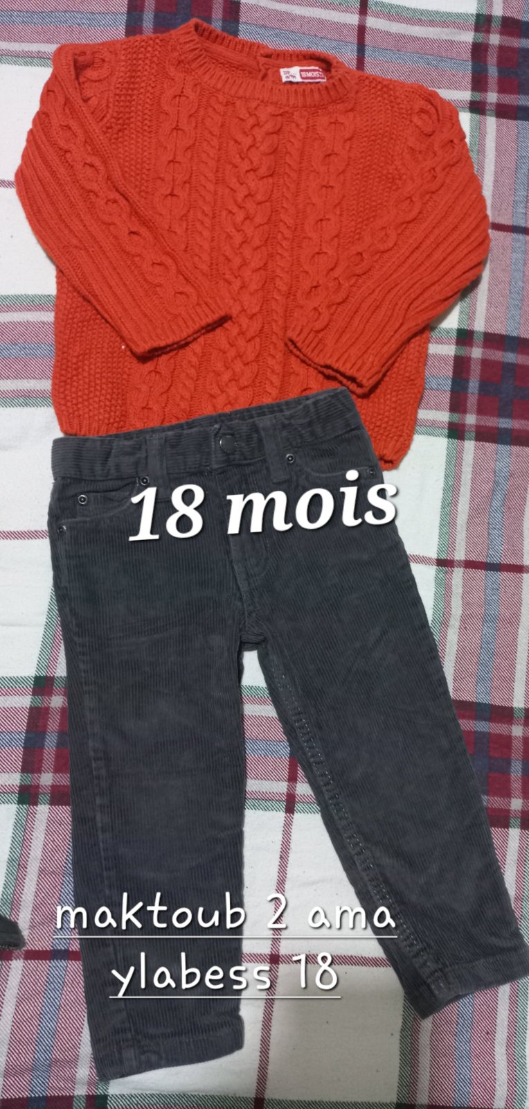 Tenue 18 mois
