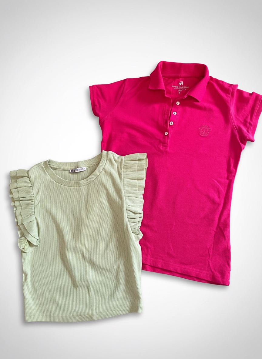 2 t shirt taille m chez zara et HA