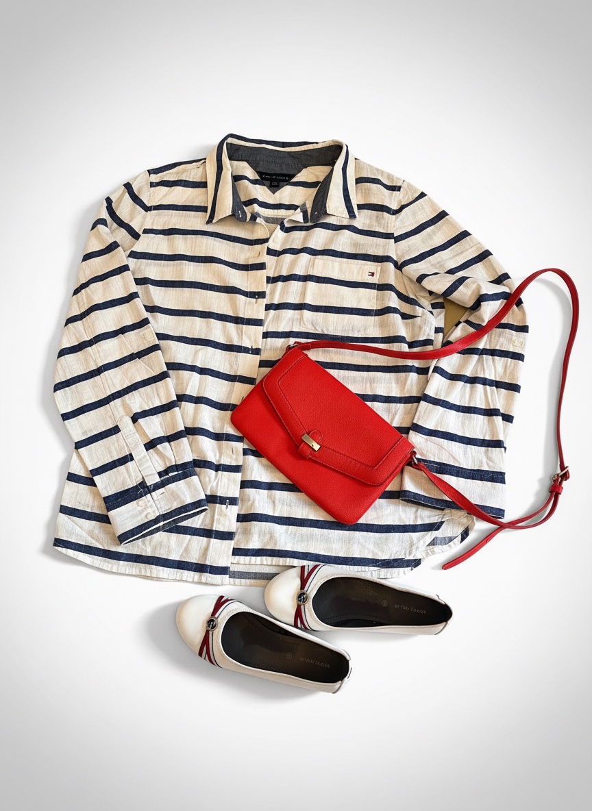 Pack de 3 : chemisse taille xl et ballerines 37 tommy et sac C&A