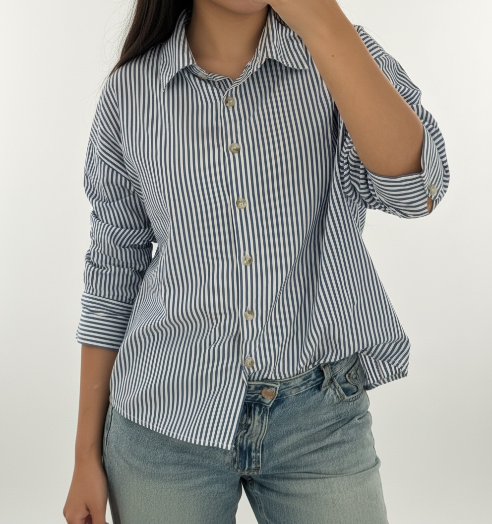 Chemise rayee blue