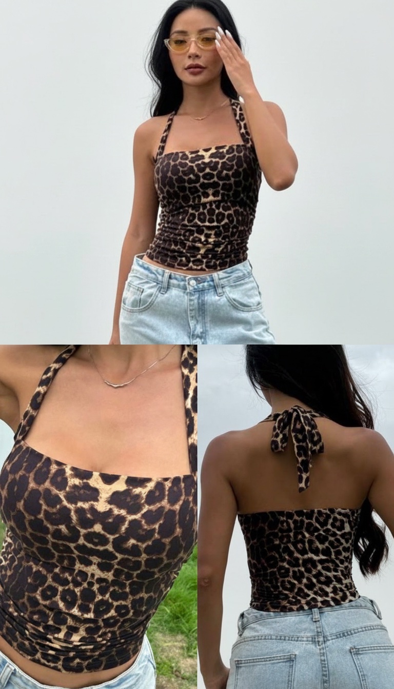 Top leopard print 