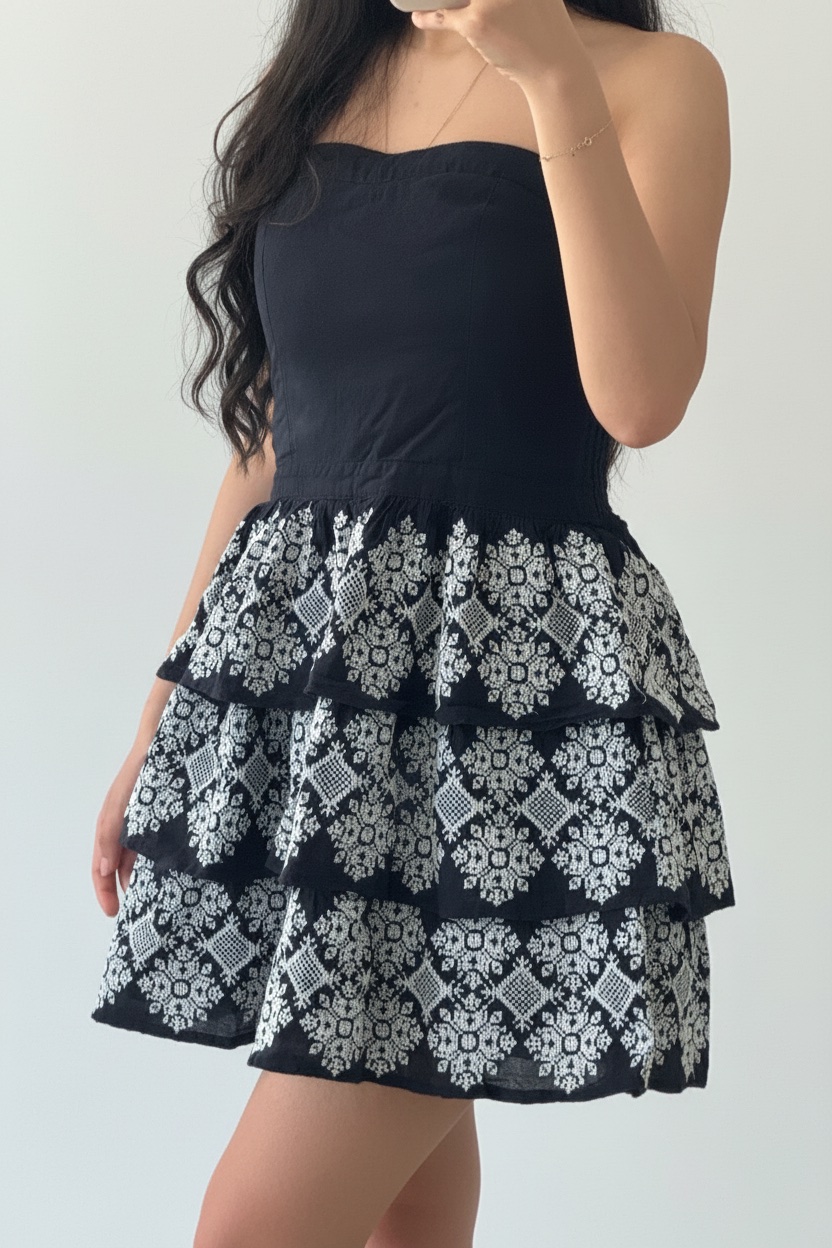 Robe noir courte