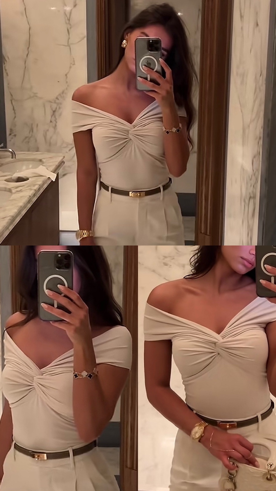 Top off shoulder classe et chic 