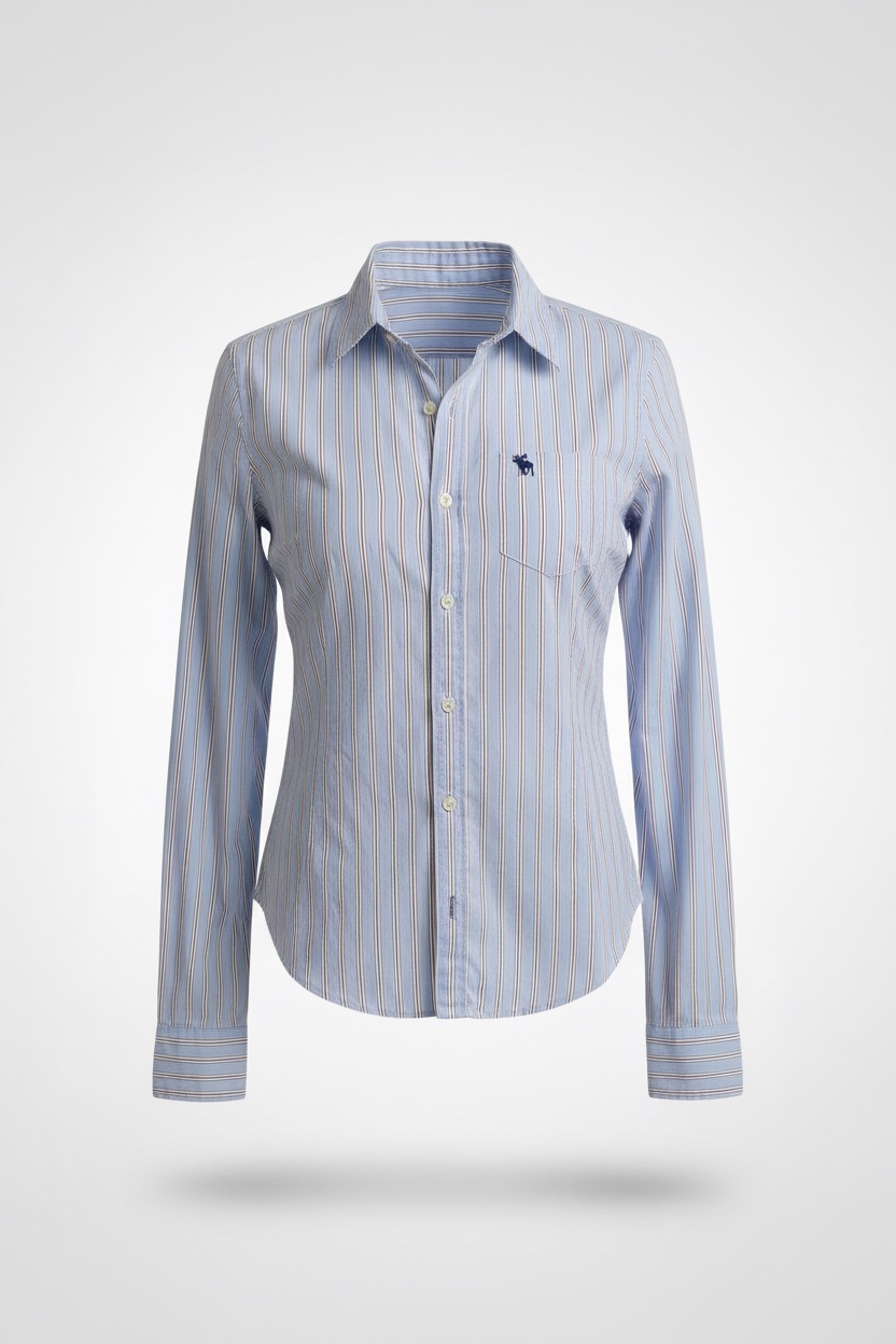 Chemise cintrée blue rayée 