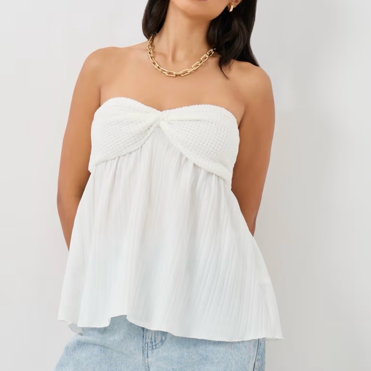 Tube Top blanc 