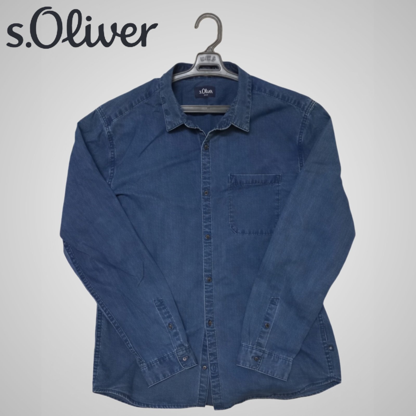 Chemise en jean s.Oliver – Coupe oversize – Bleu indigo