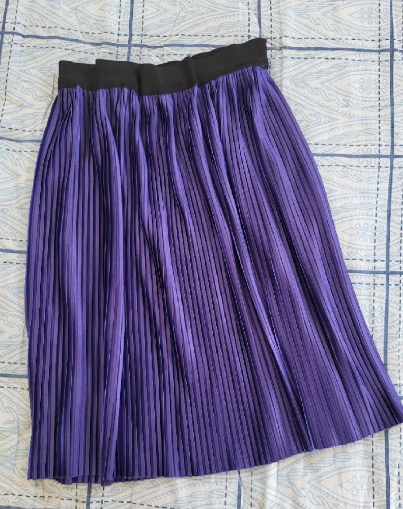 Jupe Plissée en Violet