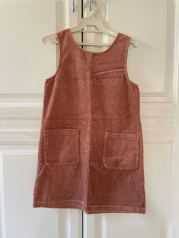 Robe Sans Manches avec Poches Linen