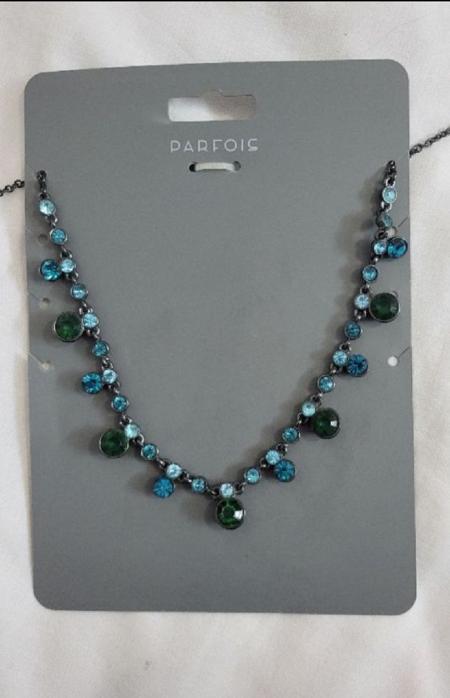 Collier Vintage Bleu et Vert