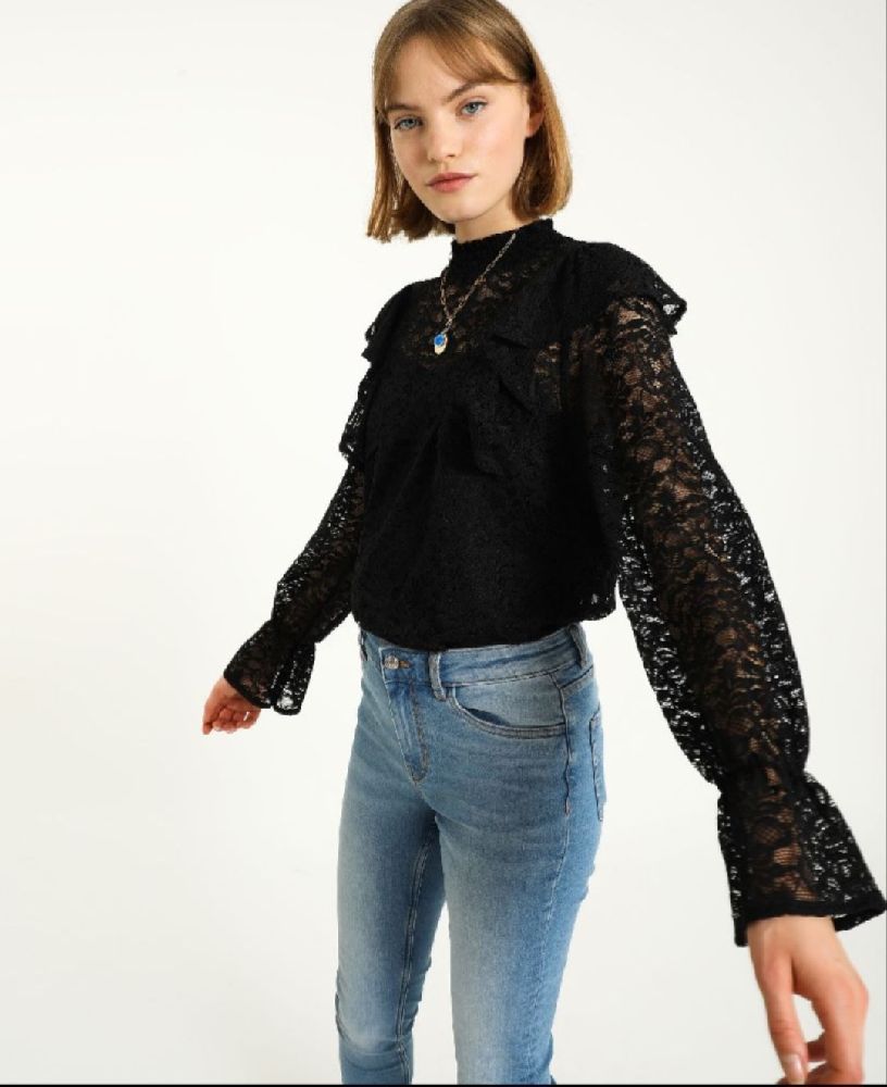 Blouse Dentelle Noire Pimkie
