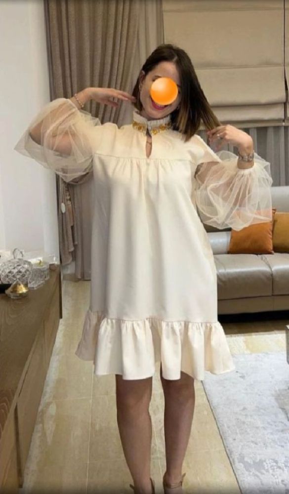Robe/Jebba Moderne Manches Bouffantes