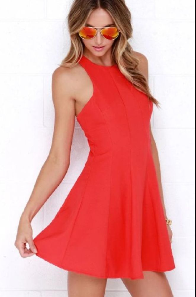 Robe Rose en Cotton Hollister