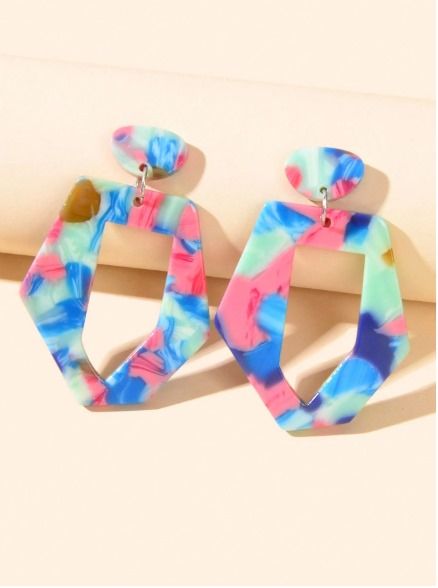 Boucles d'Oreilles en Acrylique Shein