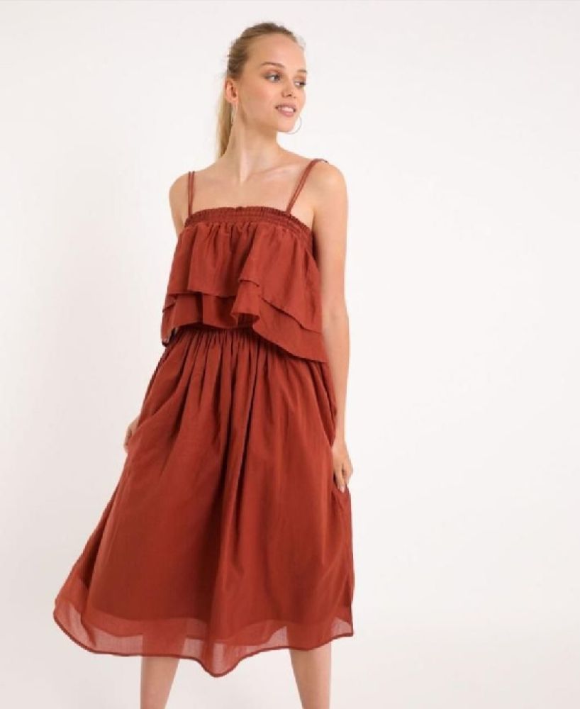 Robe Pimkie Neuve Marron Rouillé